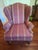Queen Anne Ethan Allen Wingback Hair For Sale - Image 3 of 5