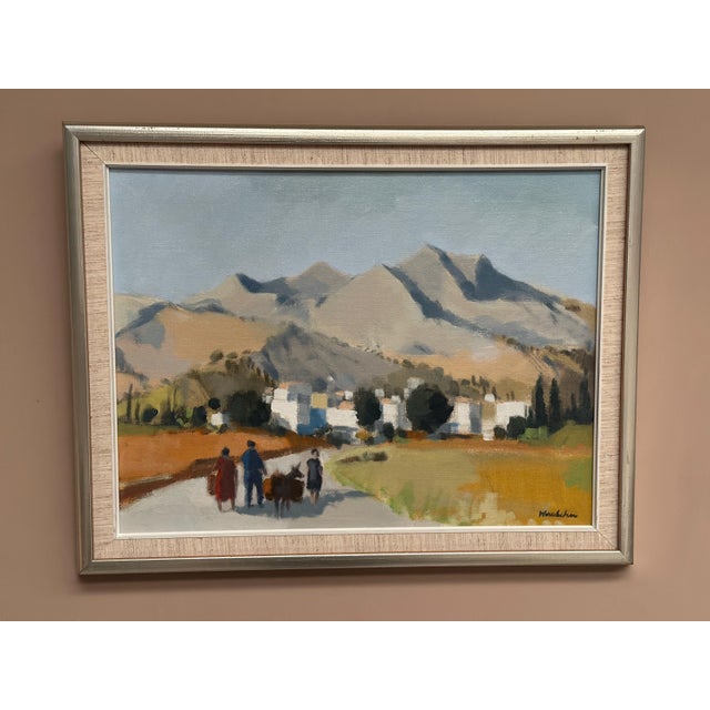 Stig Wernheden, Landscape, Kos, Greece, 1960s, Oil on Canvas For Sale - Image 7 of 16