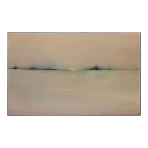 Twilight - Muted Color Atmospheric Abstract Landscape Oil Painting on Canvas Original Artwork by Mark Acetelli