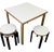81C Table and Stools by Alvar Aalto for Artek, 2010, Set of 4 For Sale