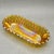 Vintage Indiana Glass Marigold Carnival Glass Oval Celery Dish With Lattice Diamond Pattern For Sale In New York - Image 6 of 8
