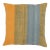 Arteverk Handwoven Reversible Wool Kilim Floor Pillow — Gold & Green Color-Block (26") For Sale