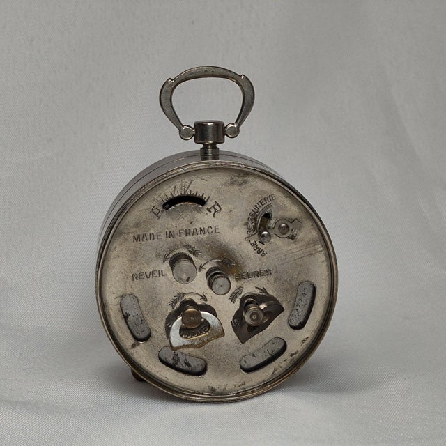 1920s French Charming Alarm Clock l.p in His Case For Sale - Image 6 of 10