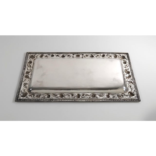 1910s Sterling Silver Tray For Sale - Image 6 of 9