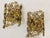 A pair of luxurious 1960s Mid Century Austrian crystal wall lights set in gold plated frames. Rewired with 2 candelabra...