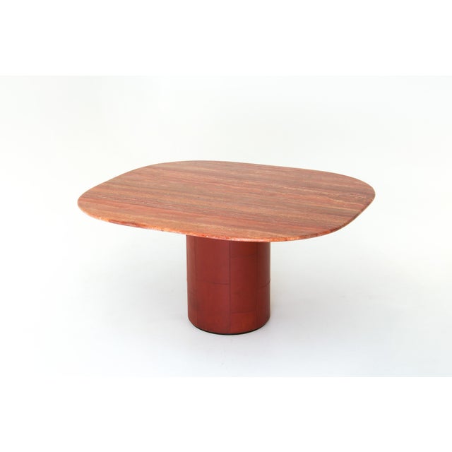 Tobia Dining Table in Red Traverine by Afra and Tobia Scarpa for B&B Italia, 1970s For Sale - Image 11 of 11