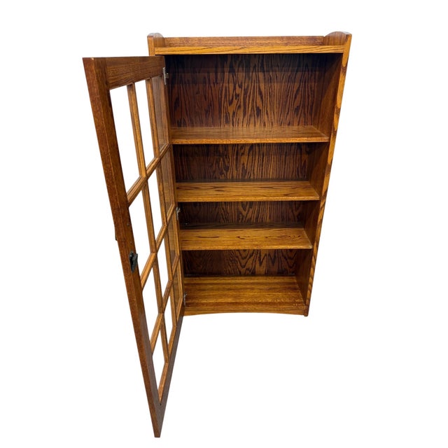 Stickley Brothers Vintage Stickley Style Mission Oak Bookcase For Sale - Image 4 of 9
