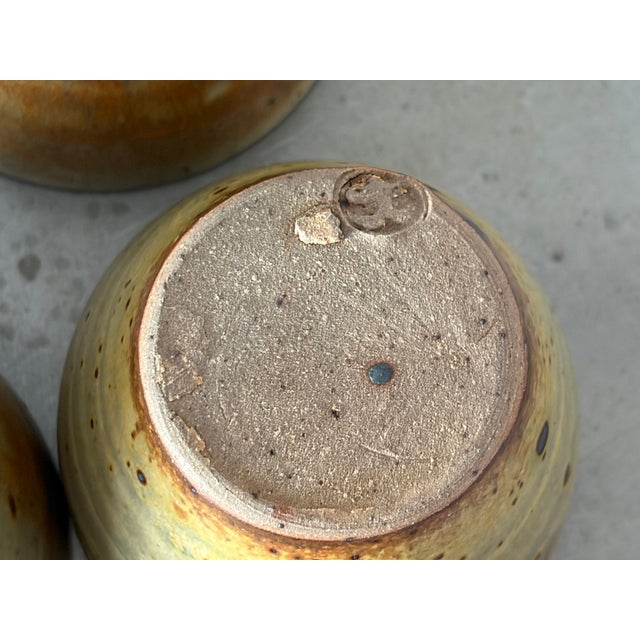 Pyrite Stoneware Cup Set by Gustave Tiffoche, France, 1970s, Set of 6 For Sale - Image 9 of 18