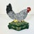 1950s 1950s Americana Arts & Crafts Cast Iron Hen, Chick & Eggs Doorstop. For Sale - Image 5 of 13
