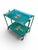 Metal Folding Green Trolley with Floral Decor, 1960s-1970s For Sale - Image 7 of 12