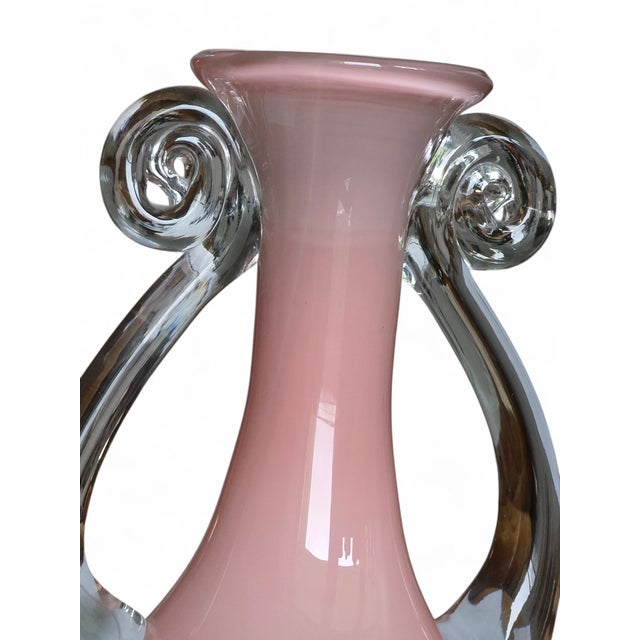 A monumental and elegant piece of Polish Art Glass from the 1970s, designed by Jerzy Słuczan-Orkusz for Huta Tarnowiec....