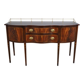 Henkel Harris Federal Style Mahogany Sideboard & Gallery For Sale