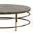 Round Bidasar Marble & Brass Coffee Table For Sale - Image 4 of 4