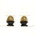 Vintage Italian Ceramic Pharaoh Table Lamps, 1980s, Set of 2 For Sale - Image 4 of 11