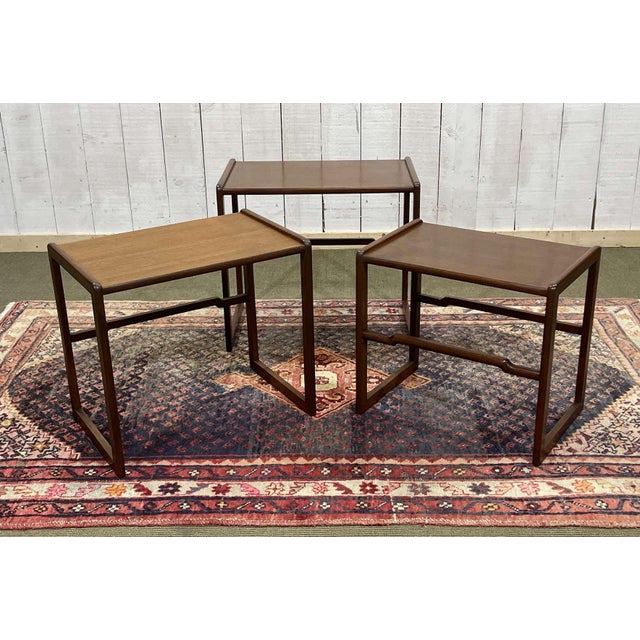 English Teak Nesting Tables, 1970s, Set of 3 For Sale - Image 16 of 16