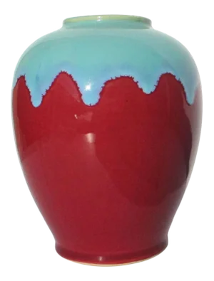 Ceramic Red and Blue Designer Vase