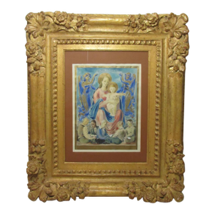 Framed Watercolor “Mater Amabilis” Signed Sotomayor.