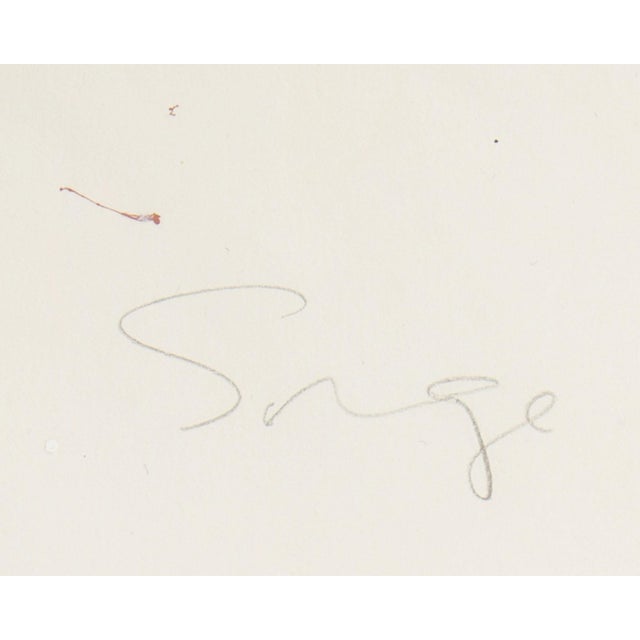 Abstract Abstract Mixed Media Painting of Figures by Walter Sorge For Sale - Image 3 of 9