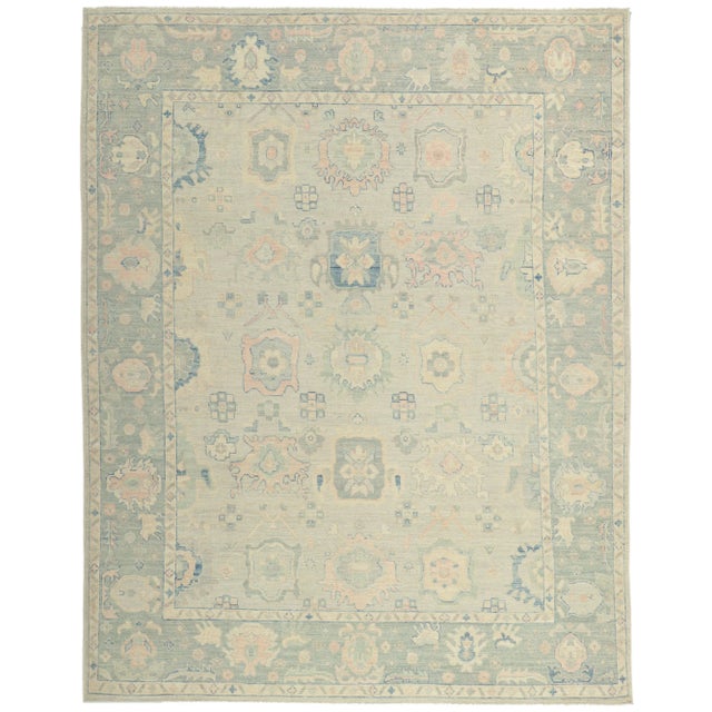 Modern Vintage Oushak Style Rug - 08'00 X 10'02 For Sale - Image 9 of 9