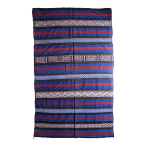 1980s Ethnic Vintage Moroccan Kilim - 9.4 X 5.54 Ft