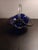 GORGEOUS signed Flygsfors Coquille Sweden 7" Cobalt Glass Basket. This stunning cobalt glass basket is a work of art with...