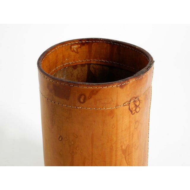 Leather Paper Bin from Torben Ørskov & Co, Denmark, 1960s For Sale - Image 12 of 18