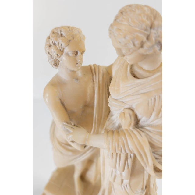 Alabaster 19th Century Grand Tour Neoclassical Mythical Alabaster Carving For Sale - Image 8 of 12