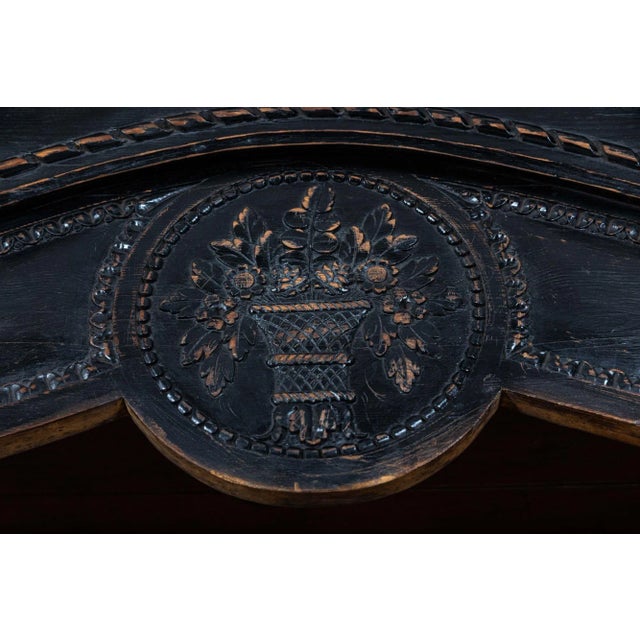 19th Century French Ebonised Two-Piece Buffet For Sale - Image 9 of 15
