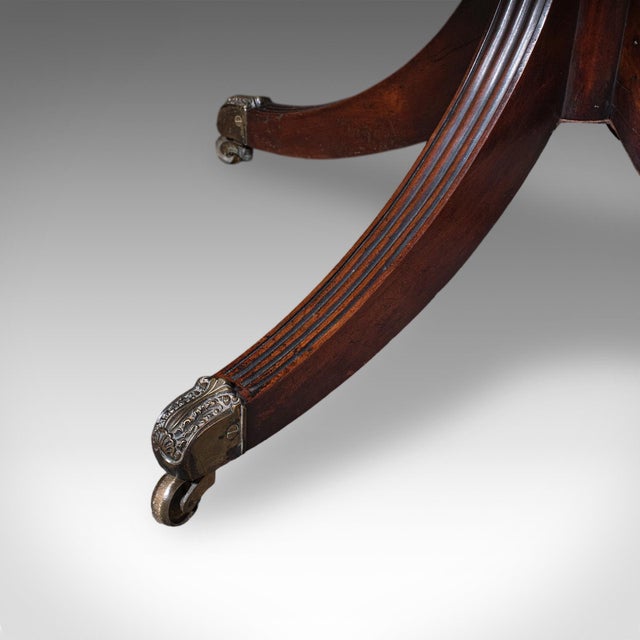 Large Antique Pembroke Table, English, Drop Leaf, Dining Table, 4 Seat, Regency For Sale - Image 12 of 12