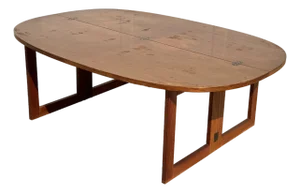 Mid-Century Modern Danish Beni Mobler Teak Mixed Wood Folding Coffee Table