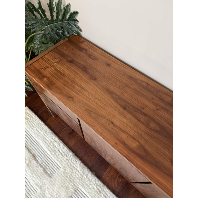 Madison Furniture Vintage 1950s Walnut Credenza by Madison Furniture Company For Sale - Image 4 of 18