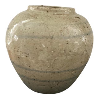 Antique Rustic Chinese Ginger Jar For Sale