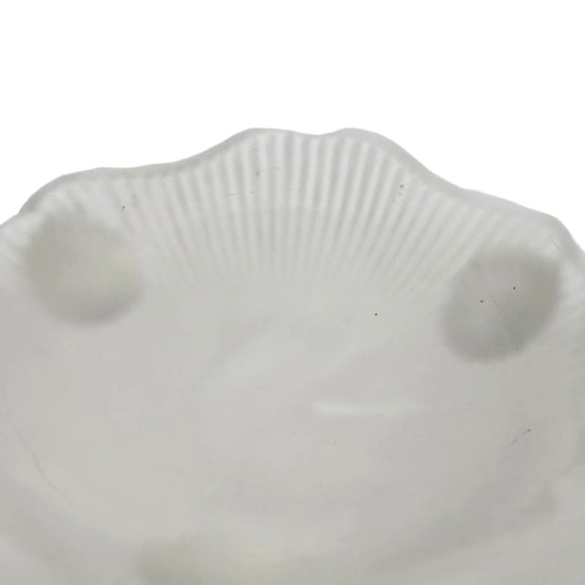 Lancaster Glass Depression Era Bowl Kay's Line Satin 3 Toed Bowl For Sale - Image 12 of 13