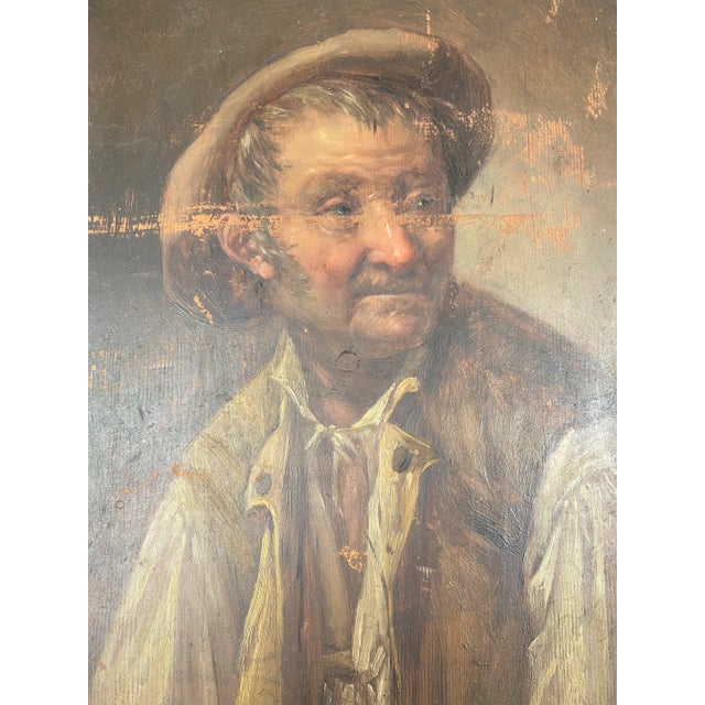 Portrait, 1800s, Oil on Panel, Framed For Sale - Image 6 of 11