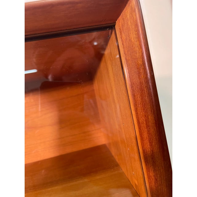 Chocolate Mid 20th Century Mid Century Modern Credenza With Hutch For Sale - Image 8 of 12