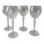 Vintage Bohemia Lre Frosted Crystal Glasses - Set of 4 For Sale