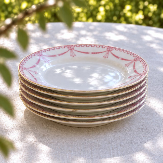 Antique Porcelain Plates from Carl Tielsch, 1890, Set of 6 For Sale - Image 6 of 8