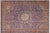 Art Nouveau 1990's Vintage Blue/Rust Wool Rug - 10'3'' X 12'7'' For Sale - Image 10 of 10