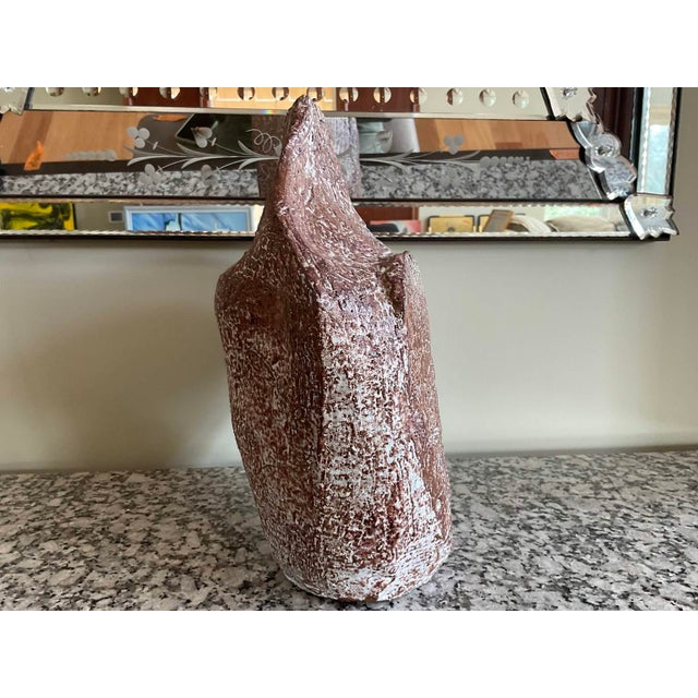 Abstract Abstract Ceramic Art Vase Attributed to Sara Radstone For Sale - Image 3 of 8