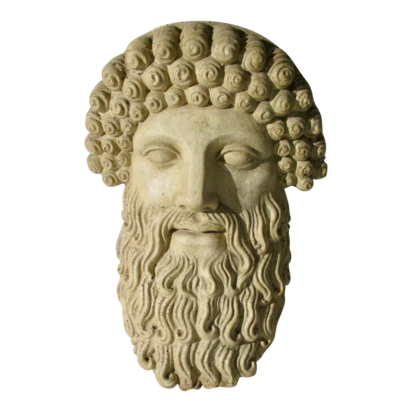 Greek Garden Sculpture of Zeus Chairish