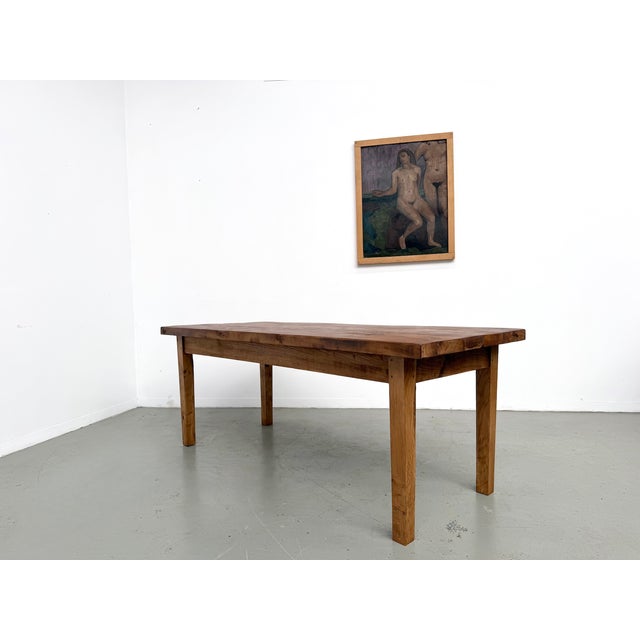 Vintage Oak Table, 1950s For Sale - Image 13 of 18
