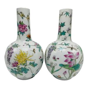 Chinoiserie Vases, a Pair