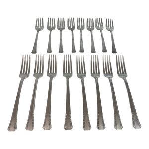 Fish & Dinner Forks by Rogers Silver, S/16