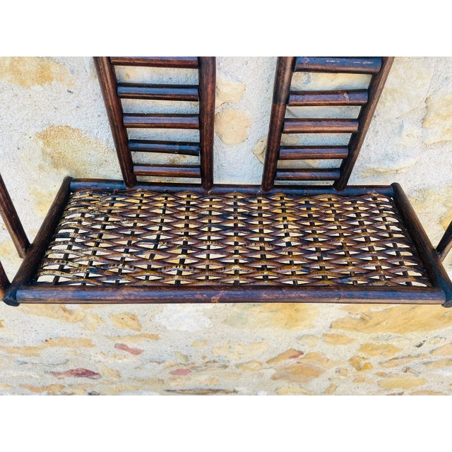 Mid-Century Modern Mid- Century, Bamboo & Rattan Wall Shelf, 1960s For Sale - Image 3 of 18