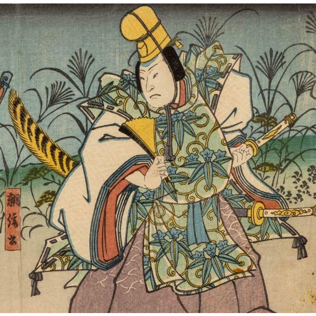 Japanese School Kabuki Actor Woodblock Prints, 2 For Sale In New York - Image 6 of 17