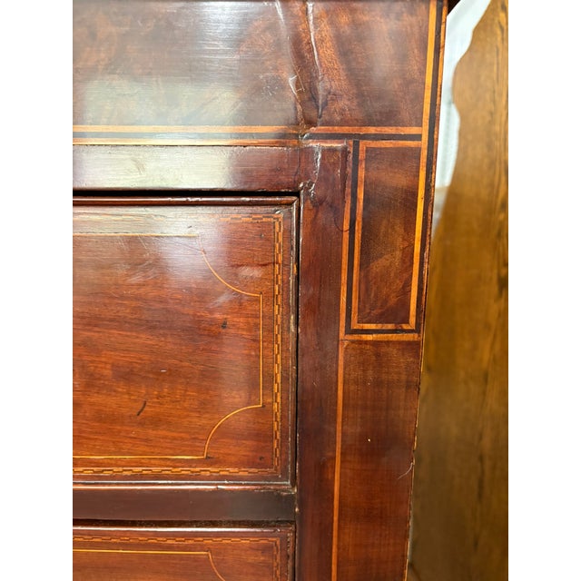 English Mahogany Two Over Three Chest of Drawers, 19th Century For Sale - Image 10 of 12