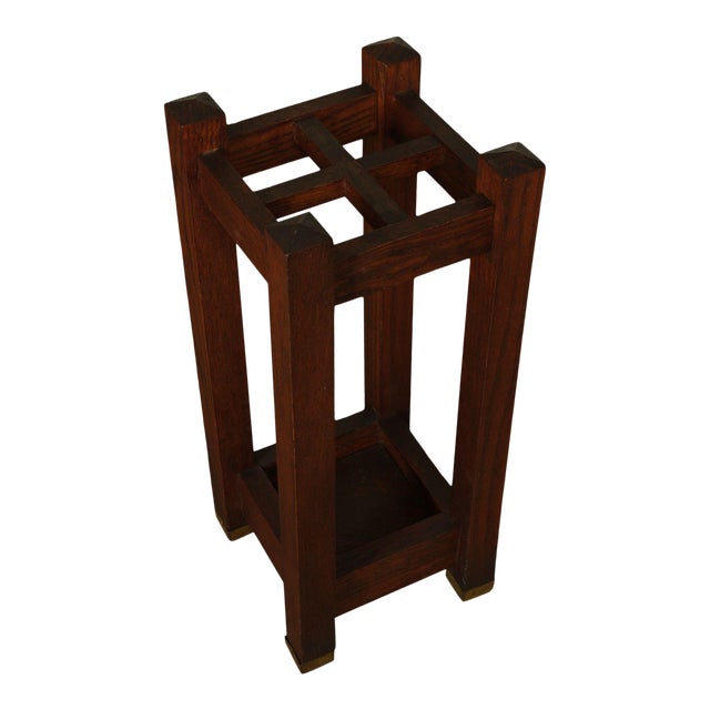 Antique Mission Oak Umbrella Stand Chairish