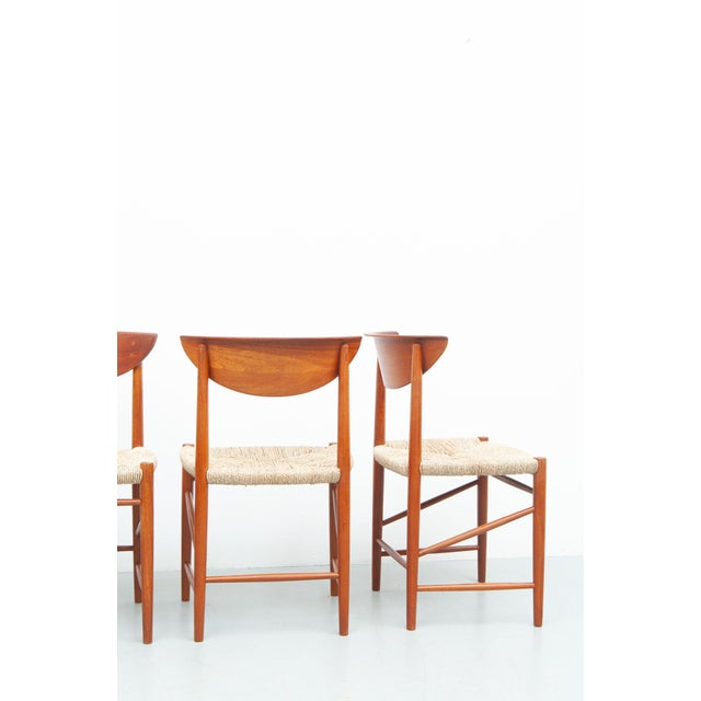 Vintage Teak Dining Chairs by Peter Hvidt and Orla Mølgaard-Nielsen for Søborg Møbelfabrik, 1950s, Set of 4 For Sale - Image 6 of 18
