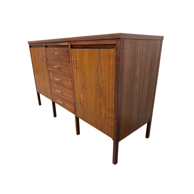 Mid-Century Modern Mid-Century Modern Paul McCobb for Lane “Delineator” Walnut & Rosewood Sideboard For Sale - Image 3 of 12