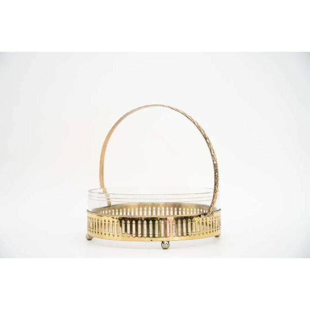 Metal Art Deco Original Glass Vienna Centerpiece, 1920s For Sale - Image 7 of 17